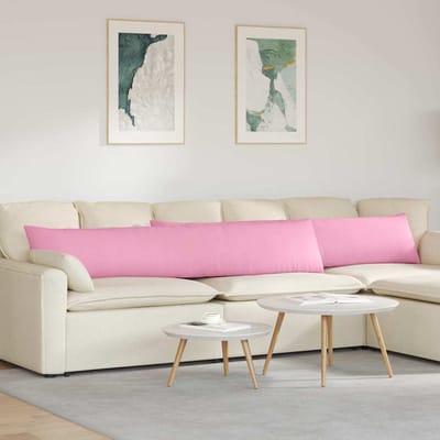 vidaXL - Zitkussens - 2 - st - Stof - Roze - 200 - x - 40 - cm