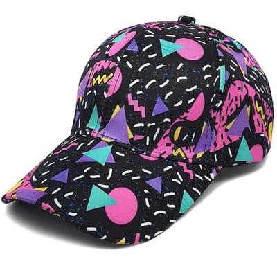 Lente Polyester Graffiti Print Casquette Baseballpet Verstelbare Outdoor Snapback Hoeden voor Mannen en Vrouwen 244 56-60cm adjustable&>8Y black