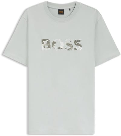 HUGO BOSS Orange T-shirt Te_Insignia Silver (50556009 - 043)