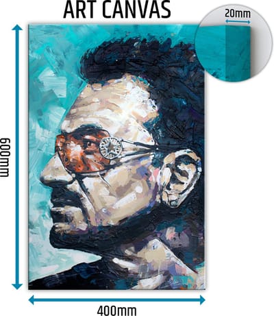 Bono canvas schilderij 40x60 cm
