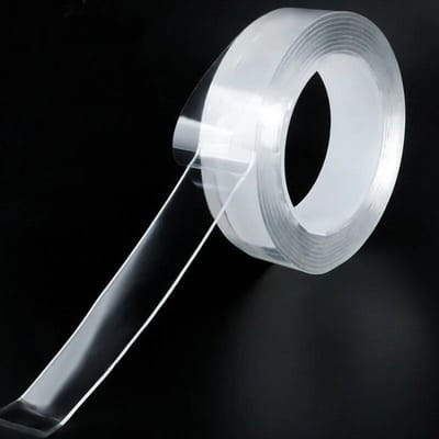 Eén Nano Plakband Hoge Viscositeit Wasbaar En Spoorloos Magisch Tape Acryl Transparant Nano Dubbelzijdig Tape Goede Kwaliteit white