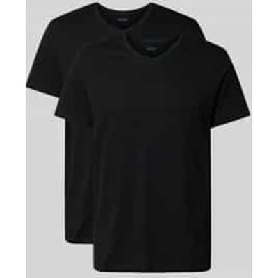 T-shirt met V-hals in een set van 2 stuks, model 'ComfortS'