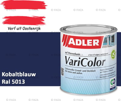 ADLER Varicolor Lakverf RAL 5013 – Kobaltblauw 375 ml – 2-in-1 Houtverf, Metaalverf en Kunststof Lak voor Binnen & Buiten