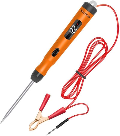 Voltage Tester voor Auto - Digitale Spanningsmeter met 3 Modi - 6V/12V/24V Meting en Frequentie Voorspelling