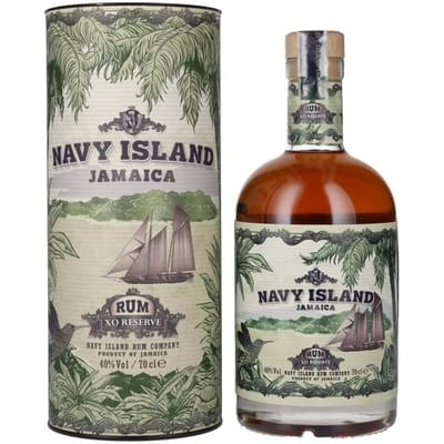 Marine-eiland rum Navy Island JAMAICA XO Reserve Rum 40% Vol. 0,7l in geschenkverpakking