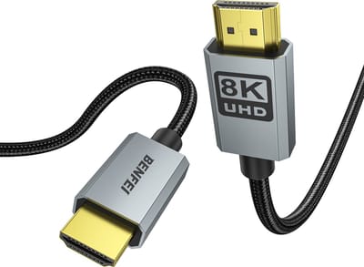 BENFEI 8K HDMI kabel 2.1 - 1,8 m - Gecertificeerde Ultra HD HDMI naar HDMI kabel 8K @60Hz 4K @240Hz