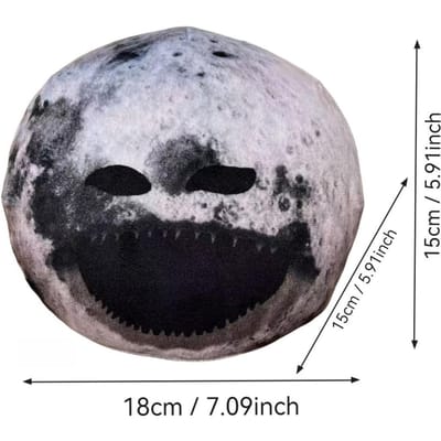 Anime La Lune s'est Réveillée Oreiller en Peluche Dessin Animé La Lune s'est Réveillée Peluche Poupée Fête d'Halloween Décoration de Maison Jouet Doux Cadeaux pour Enfants