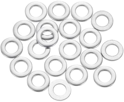 20 Stuks M3 Ringen, 3 x 6 x 0.8mm, Roestvrij Staal, Platte Afstandhouders voor Schroeven, Bouten en Machineonderdelen