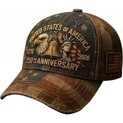 250ste Verjaardag USA Baseballpet Adelaar 250 Jaar Amerikaanse Verjaardagscap Patriotische Marine Veteranenpet black