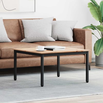 vidaXL - Salontafel - Naturel - 80 - x - 80 - x - 45 - cm - Massief - grenenhout