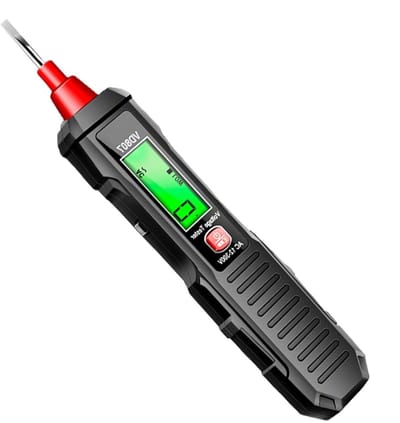 Spanningstester - Spanningszoeker - Elektrische Diagnose - Contactloos Digitaal - 12-300V - Zwart