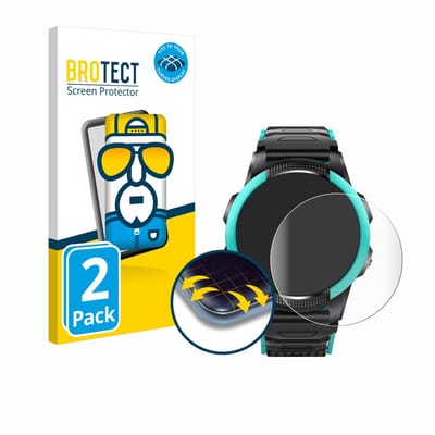 BROTECT - Screenprotector voor SaveFamily Slim 4G - Folie Beschermfolie transparant volledig dekking - 2 Stuks