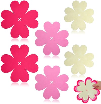 Dailygoods- Pannenverdeler 6 Stuks - Bloemenvorm - Pannenbeschermers - Kookgerei - Stapelbaar - Afmetingen 23x23 cm / 20x20 cm / 18x18 cm
