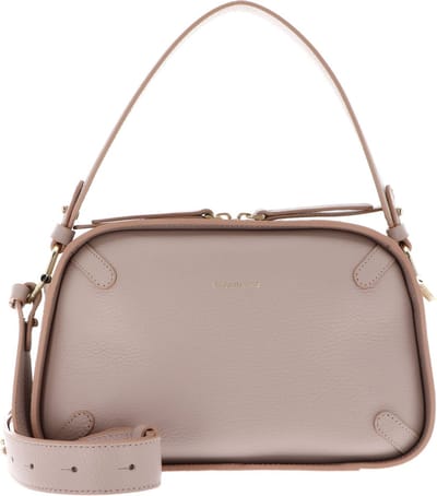COCCINELLE Leren Handtas Schoudertas Maleta Handbag Rosette Beige