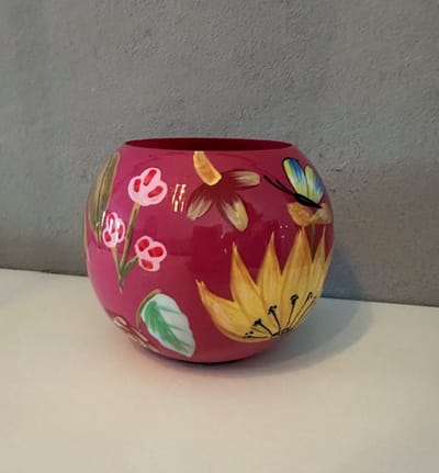 Colmore - Vaas - Handbeschilderd - Fuchsia