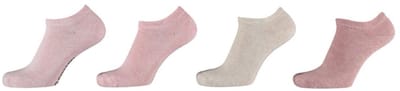 Apollo - 8-Pack - Worker Sneakersokken - Versterkte Hak - Badstof Zool - Heren / Dames - multi roze - 23-26 - 158390000