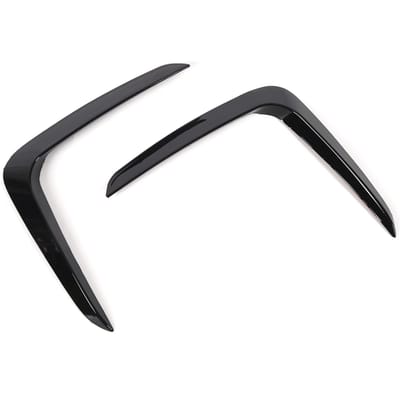 2 Pièces Garniture d'Aération de Pare-Chocs Avant Noir Brillant Gauche et Droite Garniture de Spoiler Pour X3 X4 G01 G02 M Sport 2018 à 2021 gray
