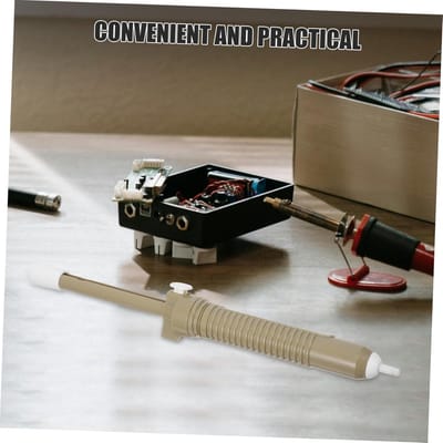 Desoldeerpomp - Soldeerzuiger Soldeer Sucker - Elektronica Reparatie - Sterke Zuigkracht - 30 cm - Grijs