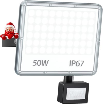 Krachtige 50W LED Buitenlamp met Bewegingsmelder - 5000 Lumen - IP67 Waterdicht