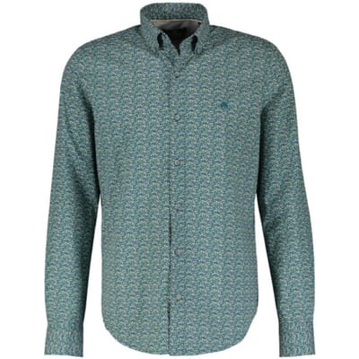 Lerros Casual hemd lange mouw Blauw 24O1171/451
