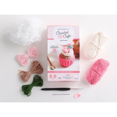 Crochet Cafe Amigurumi Kit Cupcake - Crochet Cafe Amigurumi Kits - Better Day Books