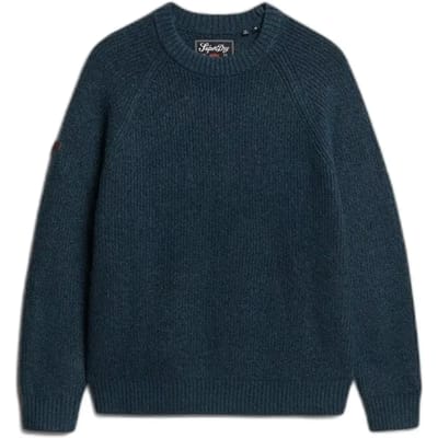Superdry - Grof gebreide trui met raglanmouwen - Heren - Sweaters