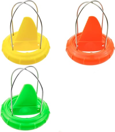 Kiwi schiller - 3 Stuks - Kiwi Mes - Handmatige Snijmachine - Kiwi Schilmes - Keuken Accessoires - Keuken Tool - Snijder - Vruchten Separator Peeling - Dunschiller - Kiwi Cutter / Dicer - Dunschiller Slicer - 7×7.5cm - Groen, geel, oranje