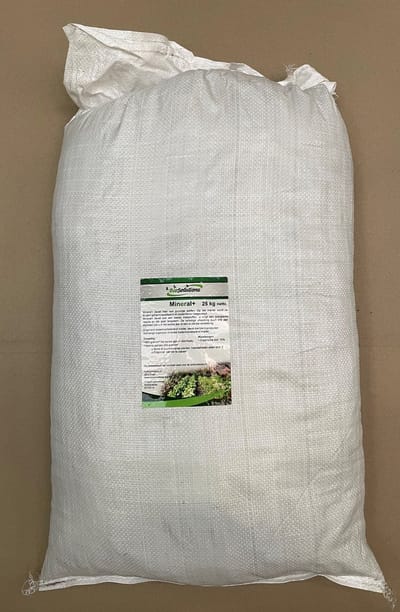 Mineral+ - 25kg - Gezondheidskuur moestuin + tuin - 100% Biologisch - Bodemverbeteraar