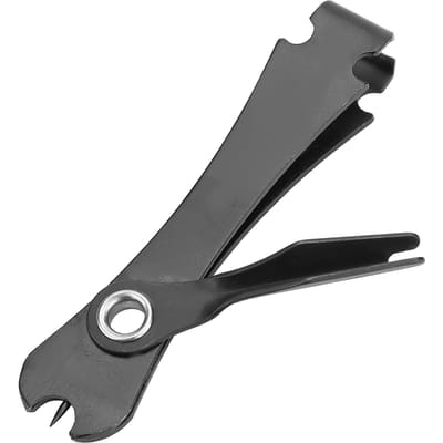 Outil de nœud rapide pour pêche à la mouche, coupe-fil, coupe-ligne avec enrouleur rétractable noir