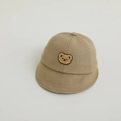 IL Bambini - Zonnehoedje baby - Baby hoedje - Zonnehoed kind - Bucket Hat- 8 tot 36 maanden - Beer - Zand