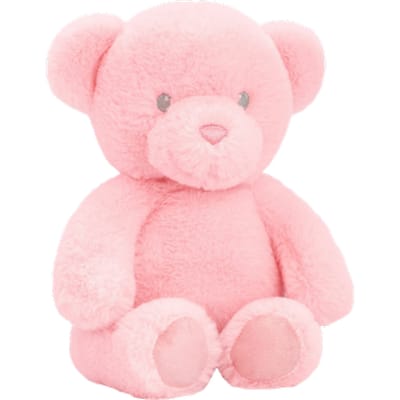 Roze Beer - 20 cm. - Baby Girl Beer Kraamcadeau - 100% eco gerecycled