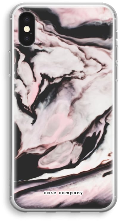 Case Company® - Hoesje geschikt voor iPhone XS hoesje - Roze stroom - Soft Cover Telefoonhoesje - Bescherming aan alle Kanten en Schermrand