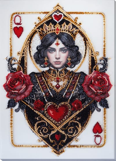 KRALEN BORDUURPAKKET - Queen of Hearts - Hartenvrouw - Abris Art - 940