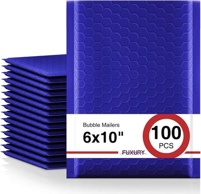 100 Stuks Luchtkussenenvelopen Blauw 15x25 cm Verzending Beschermende Verpakking
