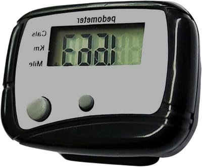 Compacte stappenteller - Gezondheidsmeter - Fitness bijhouden - Multifunctioneel display - 47 x 35 cm - Zwart