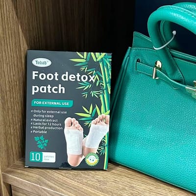 Voet Detox Pleisters met Natuurlijke Kruidenextracten – Ontgiftende Voetpads voor Extern Gebruik – Herbal Detox Foot Patches – Draagbaar – 10 Stuks per Doos
