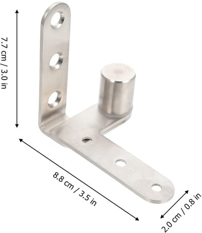 Dailygoods- Deurscharnieren Zware Duurzame Roestvrij Stalen Hengen - 2 Stuks - Voor Swingdeuren - Verstelbaar - Eenvoudige Installatie - Flexibele Rotatie - Deurscharnier