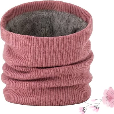 Nivard Nekwarmer - Heren - Dames - Fleece - Motor - Bandana - Masker - Colsjaal - Winter - Sjaal - Gewatteerd - Warm - Roze
