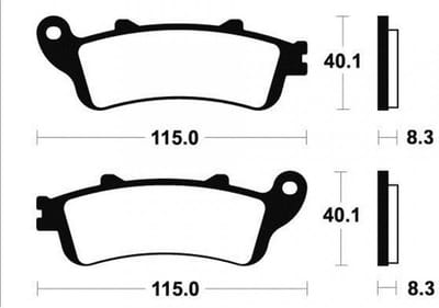 bendix remblokje voor motor honda 650 deauville 2002 tot 2006 mr236 nieuw