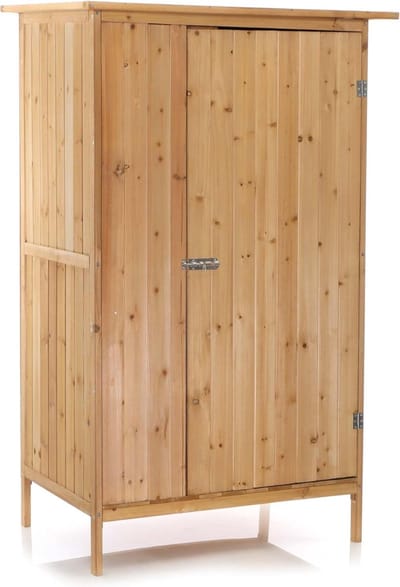 DD Tuinhuis Hout - Blokhut - Tuinhuisje - Gereedschapshuisje - 92x57x154cm - Natuurlijk