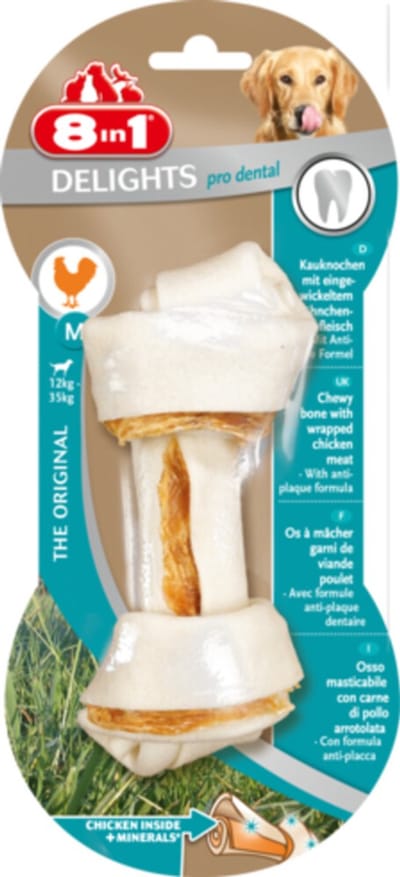 8in1 Delights Pro Dental Kip M - 6 x - Voordeelverpakking