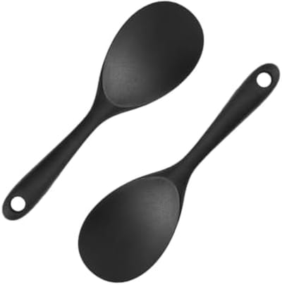 PromoHome Serveerlepels Set van 2 - Siliconen Keukengerei voor Zacht Roeren en Serveren