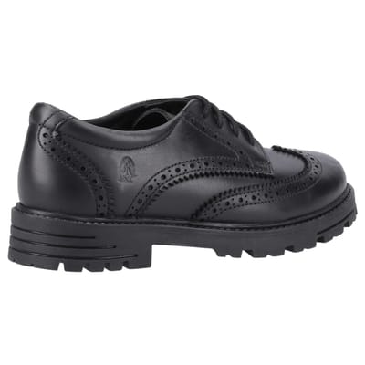 Hush Puppies Meisjes Maxine Leren Schoolschoenen (Zwart)
