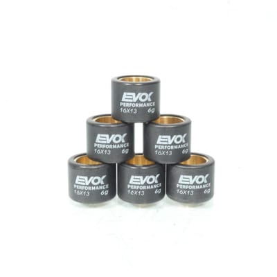 Galet rouleau de variateur EVOK pour scooter Benelli 50 Pepe 1999 à 2012 16x13 6Grs / 100480027 Neuf