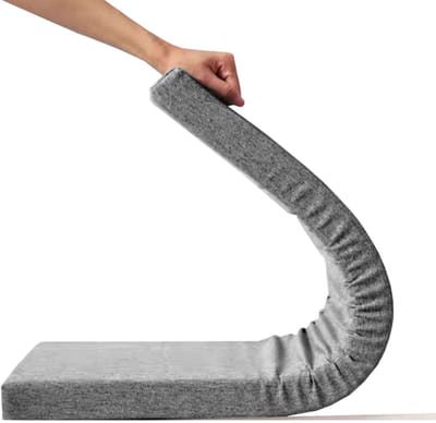 Bankkussen - Zitkussen Buiten - Comfortabel Zitten - Afneembare Hoes - 85x40cm - Grijs
