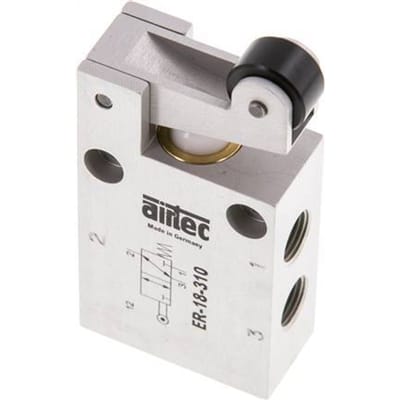 3/2 G1/8'' Universeel Rolbediend Ventiel 0-12bar/0-168psi Airtec