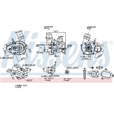 Supercharger, drukvulling NISSENS 93275