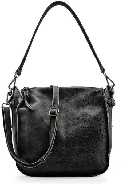 FREDsBRUDER Leren schoudertas My Forever Friend Hobo Black zwart