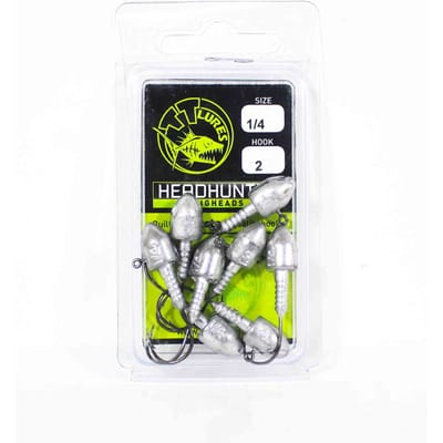 Tackle Tactics TT Head Hunter Tête plombée 1/4 oz 2 8/paquet (1227)