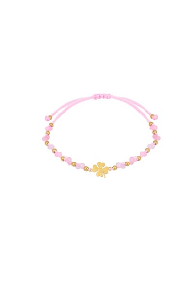 Lucky charm armband Babyroze/Eén maat